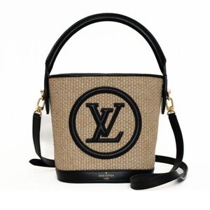 Louis Vuitton Raffia Petit Bucket Handbag